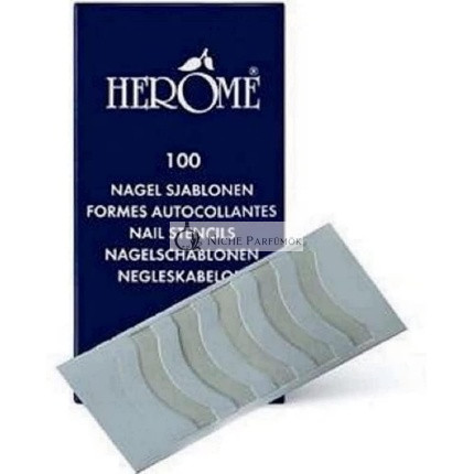 Herome Köröm Stencil Szerszám a Szép Egyenletes Fehér Tippekhez Francia Manikűr 100db
