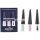 Herome Französisches Maniküre-Set Mini 3x4ml 3-Schritte Französisches Maniküre-Set Enthält Klaren Rosafarbenen Nagellack Aufheller und Top Coat Reisegröße Set Rosa