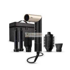   Silk'n SilkyAir Flex 5 az 1-ben Hajformázó és Hajszárító Automatikus Hullámosító Tartozékkal, Fésű Kefe, Ovális Kefe, Koncentrátor, Diffúzor, Tároló Tok, Nincs Hőkárosodás, 1300W, Fekete