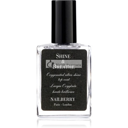 NAILBERRY Shine & Breathe Sauerstoffdurchlässiger Ultra Glanz Überlack, 15 ml