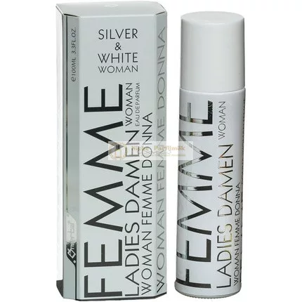 Omerta Silber und Weiß Damen Eau de Parfum, 100ml