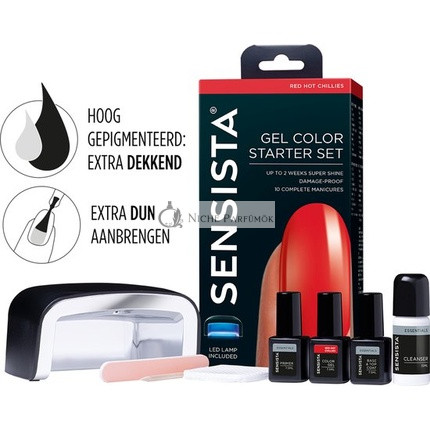 Sensista Gel-Lack Starter-Set Red Hot Chillies - Rot