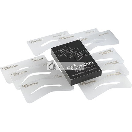 Christian Cosmetics SPA 9-teiliges Set Augenbrauen Schablonen