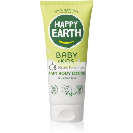 Happy Earth Natürliche Sanfte Körperlotion für Babys und Kinder - 200 ml