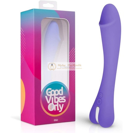 Good Vibes Only G-Spot Vibrator Gili mit 10 Vibrationsstufen, gebogene Form, wiederaufladbar, wasserdicht, lila