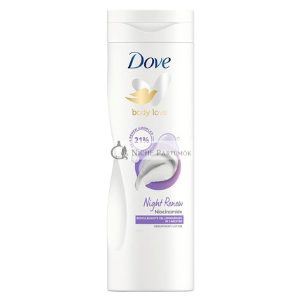 Dove Body Love Serum Körperlotion Nacht Erneuerung Haut- und Körperpflege mit 21% Hauterneuerungs-Komplex 400ml