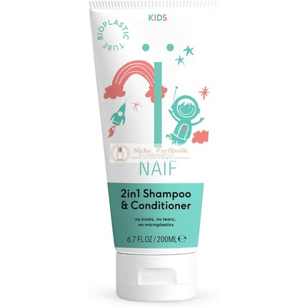 Naïf Kids 2-in-1 Shampoo und Conditioner für Alle Haartypen, 200ml