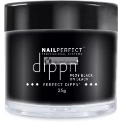 Nail Perfect Dippn Fekete 25 g