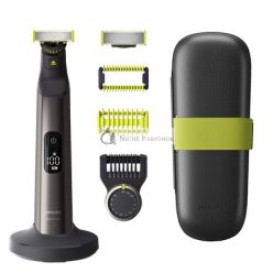   Philips OneBlade Pro Gesicht + Körper Multigroomer Dunkelgrau