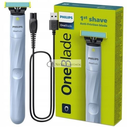Philips OneBlade First Shave QP1324 - Vágja a hajat, ne a bőrt, Anti-Frikció, USB Tartós