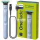 Philips OneBlade First Shave QP1324 - Haare schneiden, nicht Haut, Anti-Reibung, USB langlebig