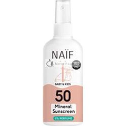  Naif Mineral Napvédő Spray Csecsemőknek és Gyerekeknek - SPF 50, 100ml