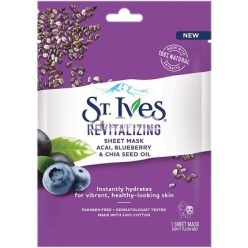   St Ives Revitalisierende Acai-, Heidelbeer- und Chia-Samenöl-Gesichtsmaske 23ml