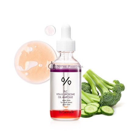 PLC Vitamin K Liposomen Öl Ampulle Spezialpflege für Tönung, Strahlkraft, Hydration, Aufhellung Hautfreundliche Wasser- und Öl-Schichtformel Serum für dunkle Bereiche Dr.Ceuracle