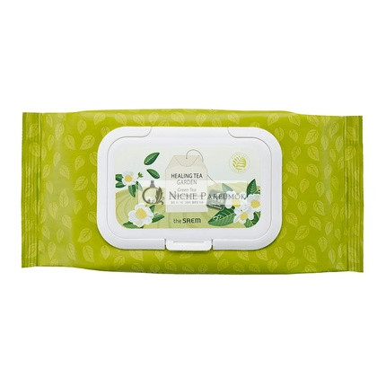 [the SAEM] Healing Tea Garden Grüner Tee Reinigungstuch - Feuchtigkeitsspendendes Make-up Entfernen für Normale bis Trockene Haut