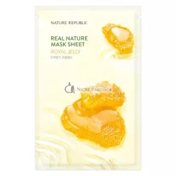   Feuchtigkeitsspendende Beruhigende Gesichtsmaske Nature Republic Real Nature Königliches Honigextrakt
