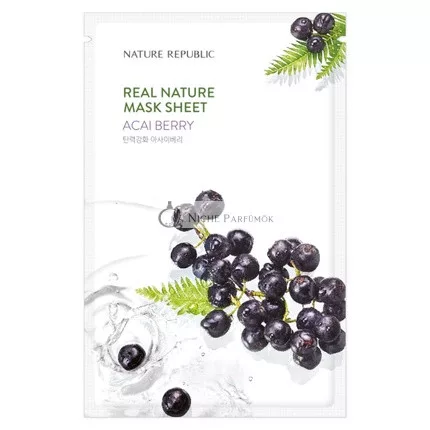 Nature Republic Real Nature Acai Beeren Extrakt Gesichtsmaske 10 Stück