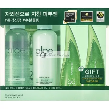 Holika Holika Aloe Feuchtigkeitsspendendes Beruhigungs-Pflegeset