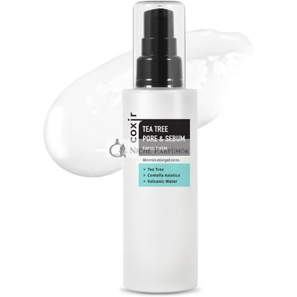 COXIR Tea Tree Pore & Sebum Emulsion 100ml, für Ölgleichgewicht und Minimierung der Poren