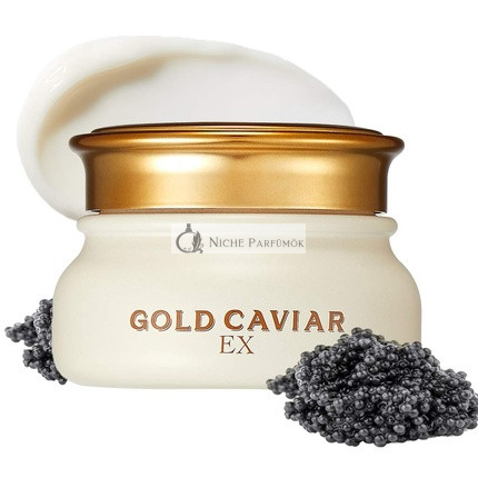SKINFOOD Gold Caviar EX Creme 50ml - Konzentrierte Kaviar- und Goldnährcreme für trockene, schlaffe und reife Haut - Beste aufhellende Feuchtigkeitscremes - Falten- und Pickelreduzierer