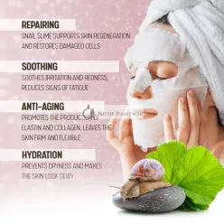   Koreanische Hautpflege Schneckenmaske Schönheitsgesichtmaske Feuchtigkeitsspendend Anti-Aging Anti-Falten Tiefe Hydratation
