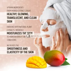   Mango Gesichtsmaske, Schönheit Maske reich an Essenz für strahlende, jugendliche Haut, Vitamine A und C, natürliche Antioxidantien für Festigkeit und glatte Haut