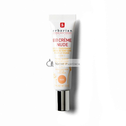 Erborian BB Cream mit Ginseng 5-in-1 Tönende Koreanische Gesichtspflege mit SPF 20, 15ml Nude