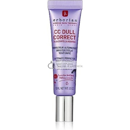 Erborian CC Dull Correct mit Centella Asiatica Koreanische Hautpflege und Makeup Creme Primer, 15ml