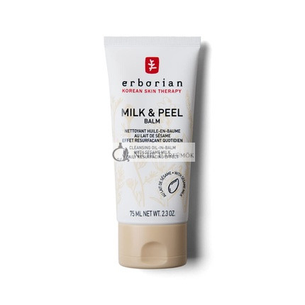 Erborian Milch & Peel Balsam 2-in-1 Make-Up Entferner und Gesichtsreinigungsbalsam Koreanische Hautpflege