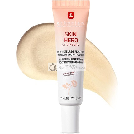 Erborian Skin Hero Fehér Ginszeng 7 Napos Nude Bőr Tökéletesítő Arckrém Hyaluronsavval 15ml