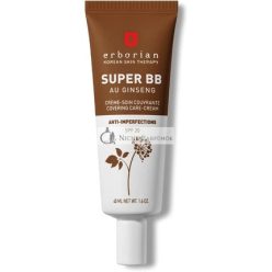   Erborian Super BB Cream mit Ginseng, Vollständige Abdeckung BB Cream für Akneanfällige Haut, 40ml