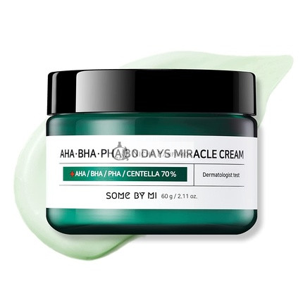 SOME BY MI AHA BHA PHA 30 Tage Wundercreme 60g - Milde Hautbarrierecreme gegen Akne und für empfindliche Haut