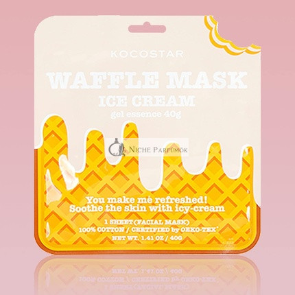 Kocostar Waffle Gel Essence Sheet Maszk, 40g - Fagylalt