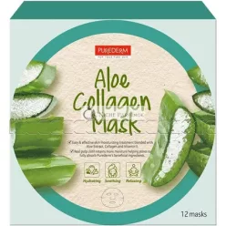   Purederm Aloe Kollagenmaske mit Aloe Vera, Kollagen und Vitamin E, 18g