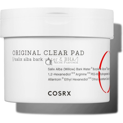 COSRX One Step Eredeti Tisztító Pad 70 Pad BHA Tonerrel Áztatott Hámlasztó és Tisztító Pad