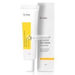   IUNIK Propolis Vitamin C Arckrém és Szemkrém Zöldségolajjal és Idebenonnal, 30ml