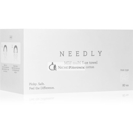 NEEDLY Mild Cleansing Multi Face Towel - 80 törlőkendő, Eldobható
