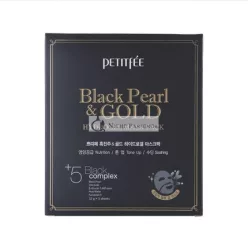 Petitfee Schwarze Perle und Gold Hydrogel-Maske Pack