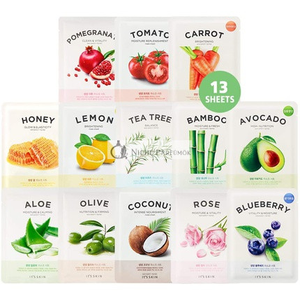 It's Skin The Fresh Mask Sheet 13 Változatos Kombó Csomag - Természetes Vital Anyagok
