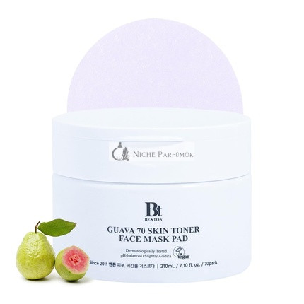 BENTON Guava 70 Hauttoner Gesichtsmaskenpad - Hautberuhigende und Feuchtigkeitsspendende Wirkung für Alle Hauttypen, Elastische Haut, Porenpflege, Koreanische Hautpflege
