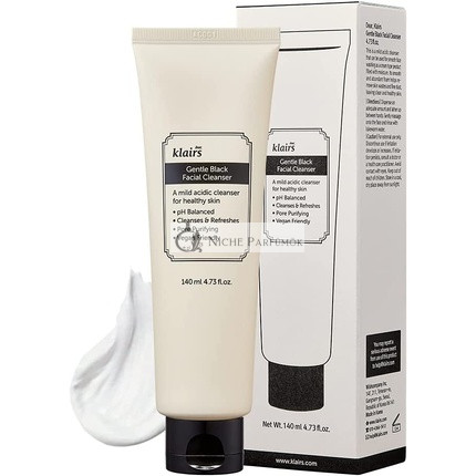 DearKlairs Kímélő Fekete Arctisztító, 140ml