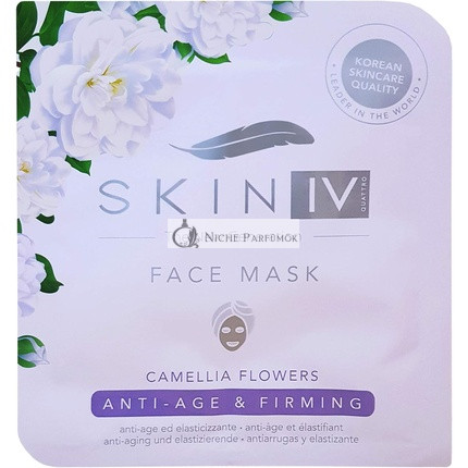 Skin IV Koreai Anti-Aging és Firming Arcmaszk Kamélia Virágokkal, 25ml