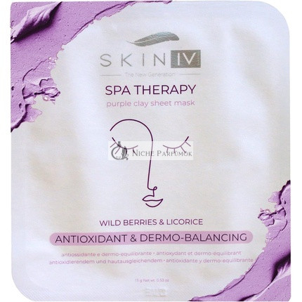 Skin IV Koreai Bőrápolás Antioxidáns & Dermo-Balancing Lila Agyagos Arcpakolás 15g