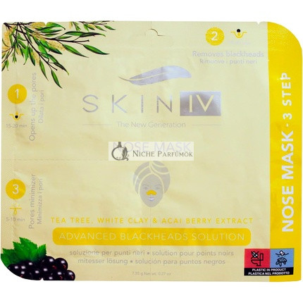 Skin IV Koreai Orrcsík Tisztító Hatás 3 Lépésben, Haladó Mitesszer Megoldás és Póruskezelés, 7.55g