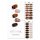 ohora Halbgeheilte Gel-Nagelstreifen N Brown Sugar - Funktioniert mit UV-Nagellampen, Salonqualität, Langanhaltend, Einfach anzuwenden und zu entfernen - Enthält 2 Prep-Pads, Nagelfeile und Holzstäbchen