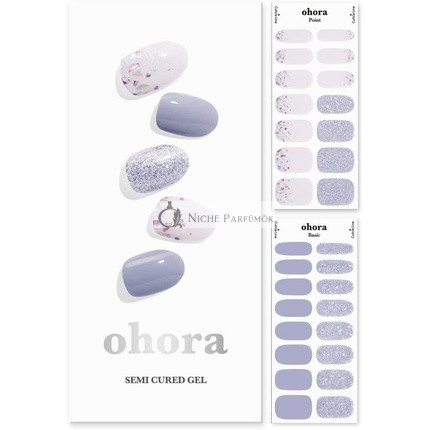 ohora Halbgeheilte Gel-Nagelstreifen N Afterglow - Funktioniert mit allen Nagellampen Salonqualität Langanhaltend Einfach anzuwenden und zu entfernen - Enthält 2 Vorbereitungs-Pads, Nagelfeile und Holzstäbchen