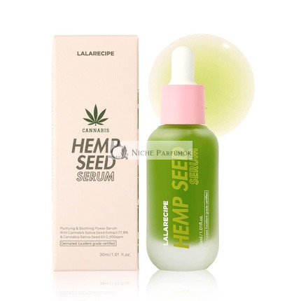 LALARECIPE Kendermagolaj, Teafaolaj és Hialuronsav Arcszérum Száraz Bőrre, 30ml