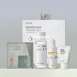   Anua Heartleaf Smoothing Trial Koreai Készlet Utazási Méret Ajándékcsomag Heartleaf 77 Clear Pad Heartleaf77% Smoothing Toner és Daily Lotion Heartleaf 80 Moisture Soothing Ampoule Koreai Bőrápolás