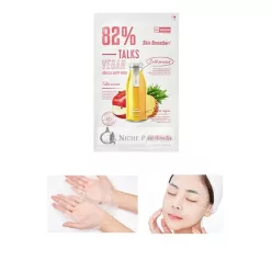   MISSHA Talks Vegan Squeeze Sheet Mask Hautsmoothing für raue Haut, 1 Maske