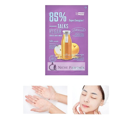 MISSHA Talks Vegan Squeeze Sheet Mask Super Energizer fáradt bőrre, 1 maszk